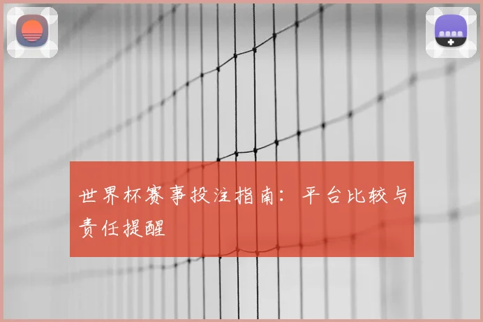 世界杯赛事投注指南：平台比较与责任提醒